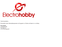 Tablet Screenshot of electrohobby.se